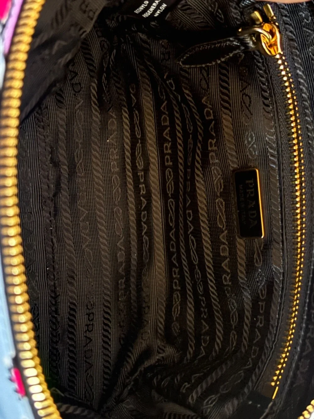 Prada Tessuto Stampato Surf Cosmetic Pouch